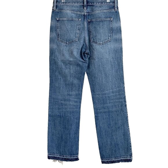 J. Crew Mid-Rise Straight Jeans Women's Size 27 in 1984 Rigid Cecilia Wash CC632 - Picture 3 of 12